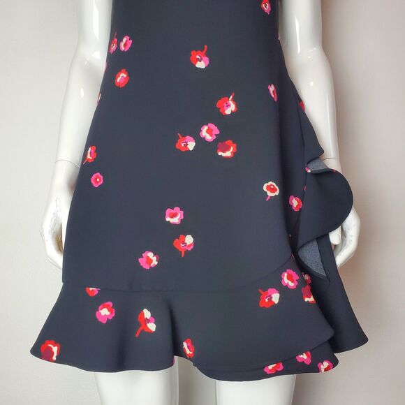 Kate Spade Black Pink Floral Mini Dress - Picture 6 of 9
